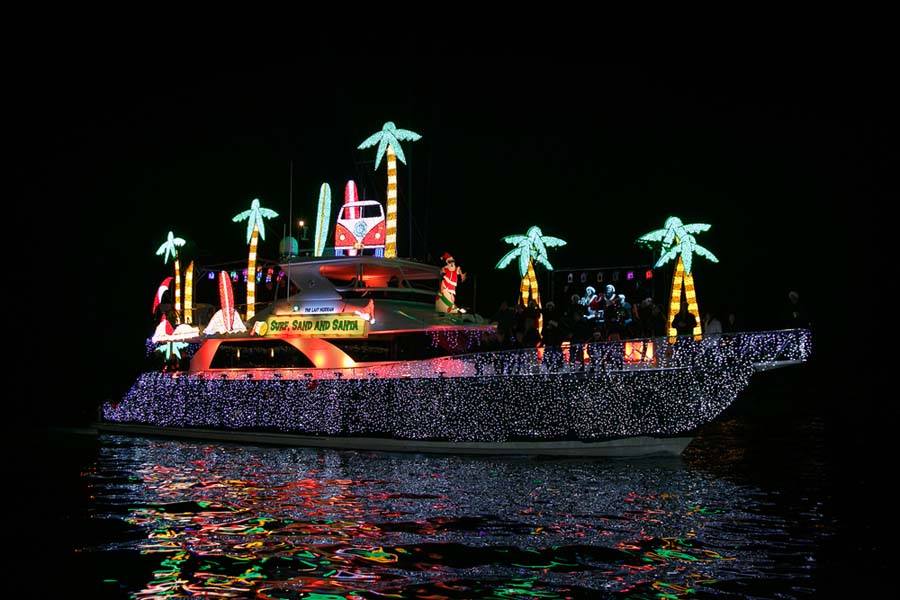Holiday Light Cruises on the Water Newport Beach Duffy Boat Rental Specials